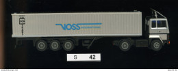 S042, 1:87, Herpa, LKW Mit Anhänger,  - Baanvoertuigen