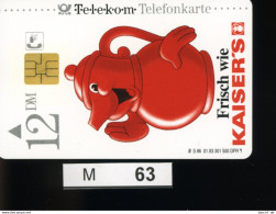 M063, Deutschland, TK, Sonderkarte Kaiser's, 12 DM, 1993 - K-Series: Kundenserie