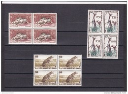 Costa Francesa De Somalia Nº 287 Al 289 En Bloque De Cuatro - Unused Stamps