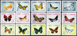 CUBA 1965, FAUNA, TROPICAL BUTTERFLIES, COMPLETE, MNH SERIES With GOOD QUALITY, *** - Nuevos