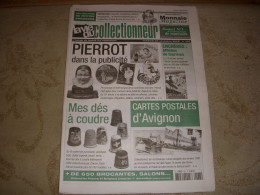 LVC VIE Du COLLECTIONNEUR 437 11.2002 PUBLICITE PIERROT CP AVIGNON DES A COUDRE  - Verzamelaars