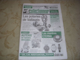 LVC VIE Du COLLECTIONNEUR 391 30.11.2001 POTERIES VALLAURIS ASTERIX MONTRES  - Brocantes & Collections