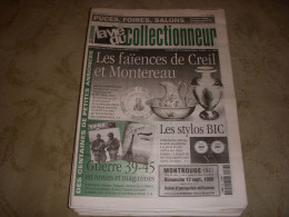 LVC VIE Du COLLECTIONNEUR 283 03.09.1999 FAIENCE CREIL GUERRE 39-45 STYLO BIC  - Brocantes & Collections