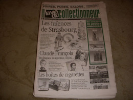 LVC VIE Du COLLECTIONNEUR 215 06.03.1998 FAIENCES STRASBOURG CLAUDE FRANCOIS  - Trödler & Sammler