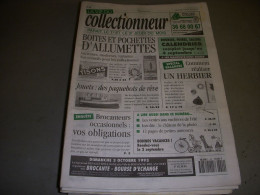 LVC VIE Du COLLECTIONNEUR 042 05.08.1993 BOITE ALLUMETTE PAQUEBOT HERBIER  - Verzamelaars