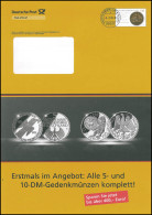 Plusbrief F406 Goldene Bulle: Alle 5- Und 10 DM-Gedenkmünzen, 9.2.09  - Enveloppes - Neuves