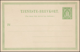 Dänemark Dienstpostkarte DP 8 II Mit Punktzeile 69 Mm , Ungebraucht - Postal Stationery