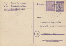 SBZ Postkarte P 17 Ziffer 6 Pf. Mit 129X Portogrechte Postkarte MITTWEIDA 6.3.46 - Storia Postale