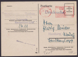 Hamburg 1: Vorgedruckte Karte "Versorgungsamt" Mit Apt. Absenderfreistempel, 25.7.46, Bedarf - Lettres & Documents