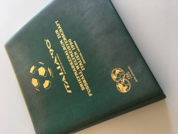 Fußball-WM 1990 Italien, Offizielle Sammlung Im Lindner-Ringbinder - Collections (en Albums)