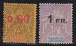 Madagascar   .  Y&T   .    122/123     .      *    .      Neuf Avec Gomme - Unused Stamps