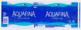 Étiquette D'eau Minérale " AQUAFINA " USA Etats Unis  _Ee045 - Altri & Non Classificati