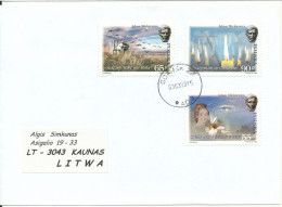 Poland Cover Sent To Lithuania 3-3-2003 Topic Stamps Very Nice Cover - Lettres & Documents