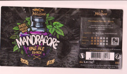 Etiquette De Bière " MANDRAGORE " Brasserie Mélusine (823)_Eb469 - Birra