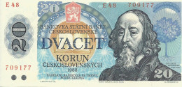 Czechoslovakia 20 Kc 1988 Series E - Tschechoslowakei