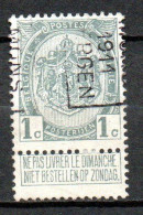 1638 Voorafstempeling Op Nr 81 - MONS 1911 BERGEN -  Positie B - Roller Precancels 1910-19