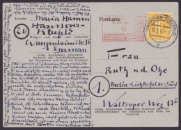 Hannover-Kleefeld: PA 09, BB 03, O, 2 Saubere Bedarfskarten 1946/7, 1x Zusatzfrankatur - Briefe U. Dokumente