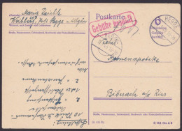 Hegge: P631b, O, Bedarf, Ra "Gebühr Bezahlt", Handschr. "6", 1.3.46 - Lettres & Documents