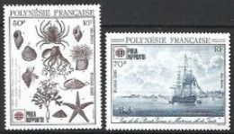 Polynésie Française - 1991 - Paire N° 393/394 ** - - Ungebraucht