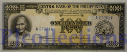 PHILIPPINES 100 PESOS 1949 PICK 139a UNC - Philippines