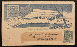 PRE 767A Frameries 06 Sur Carte Illustrée Publicitaire "Maison Dufrane Friart - Frameries" - Roller Precancels 1900-09