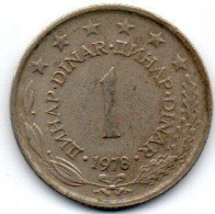 1 Dinar 1978 - Yougoslavie