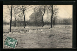 CPA Verneuil, Crue De La Seine Janvier 1910, Villa Dejanzè  - Verneuil Sur Seine