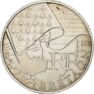 France, 10 Euro, Bretagne, 2010, Paris, Argent, SUP, KM:1648 - France