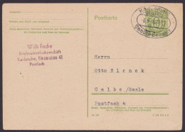 Karlsruhe: P900b, O, Bedarf, Oval "Gebühr Bezahlt", 6.9.46, Zudruck "Willi Focke" - Brieven En Documenten