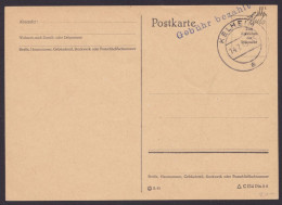 Kelheim: Karte, O,  Mit L1 "Gebühr Bezahlt", 14.7.45 - Lettres & Documents