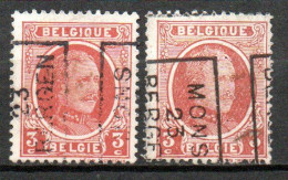 3151 Voorafstempeling Op Nr 192 - MONS 23 BERGEN - Positie A & B - Rolstempels 1920-29