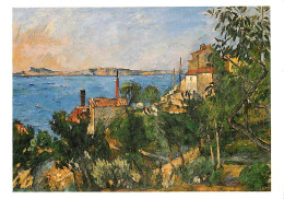 Art - Peinture - Paul Cézanne - La Mer à L'Estaque - The Sea At L'Estaque - CPM - Voir Scans Recto-Verso - Malerei & Gemälde