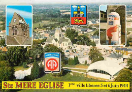 50 - Sainte Mère Eglise - Multivues - Blasons - Carte Neuve - CPM - Voir Scans Recto-Verso - Sainte Mère Eglise