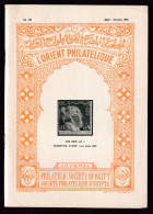 DDEE 926 -- EGYPT Magazine L' Orient Philatélique ,No 123 , April-October 1970 , 75 Pages - Original Edition - Français