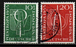 Bund 1955 - Mi.Nr. 217 - 218 - Gestempelt Used - Used Stamps