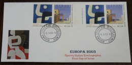 Greece 2003 Europa Cept Imperforate+Perf Unofficial FDC - FDC