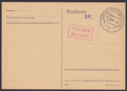 Königs Wusterhausen: Ra "Gebühr Bezahlt", O, Handstempel "5 Pfg", 14.8.45, Blanko - Lettres & Documents