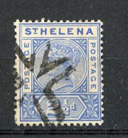 ST. HELENA  Yv. N° 24 Fil CA   (o) 2 1/2p Outremer  Cote  14 Euro BE   2 Scans - St. Helena