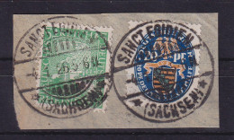 Dt. Reich Mi-Nr. 372 Und 377  O SANCT EGIDIEN (SACHSEN) Auf Briefstück - Used Stamps