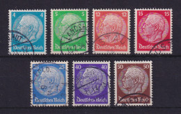 Dt. Reich 1932 Hindenburg  Mi-Nr. 467-473 Satz Kpl. Gestempelt - Used Stamps