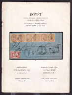 DDEE 929 -- EGYPT Famous Collections COTTA And KEHR - Auction Catalogue 32 Pg - Robson Lowe London 1965 - Cover Loose - Auktionskataloge