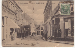 Stokbrogade  Hjørring - (Danmark) - 1906 - (C. St. 2668) - Shopfronts - Danemark