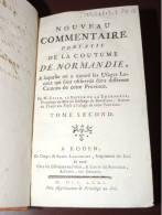 LA TOURNERIE - Nouveau Commentaire... De La Coutume De Normandie T. II  1771 - 1701-1800