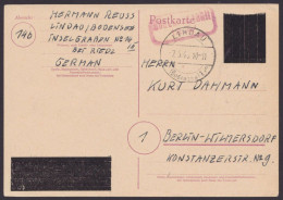 Lindau: DR P314 II, Schwarz überdruckt, Ra "Gebühr Bezahlt, 12 Rpf.", O, 7.5.46, Bedarf - Lettres & Documents