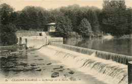 MARNE CHALONS SUR MARNE LE BARRAGE SUR LA MARNE(scan Recto-verso) KEVREN0529 - Châtillon-sur-Marne