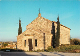 GARD ROQUEMAURE LA  CHAPELLE SAINT JOSEPH SUR LA ROUTE DE NIMES AU COUCHER DU SOLEIL(scan Recto-verso) KEVREN0561 - Roquemaure