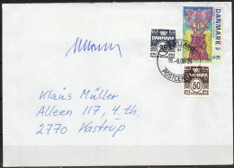 Martin Mörck. Denmark 2008. Michel 1431 On Letter. Signed. - Covers & Documents