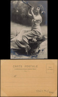 Ansichtskarte  Frühe Fotokunst Fotomontage Frau Mädchen Musizierend 1900 - Non Classés
