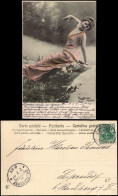 Frühe Fotokunst Fotomontage Pose Einer Jungen Frau (Koloriert) 1902 - Non Classés