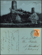 Ansichtskarte Kohren-Sahlis Burgruine Frühlingsblüte 1917 - Kohren-Sahlis